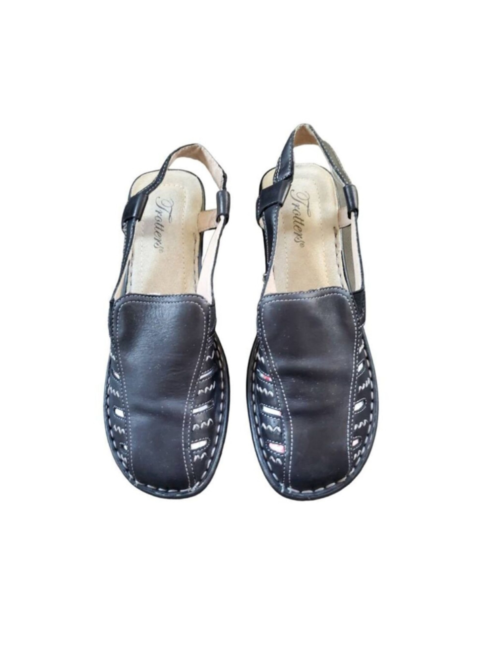 Trotters Size 7.5 Narrow Bobbie Slingback Shoes Leather